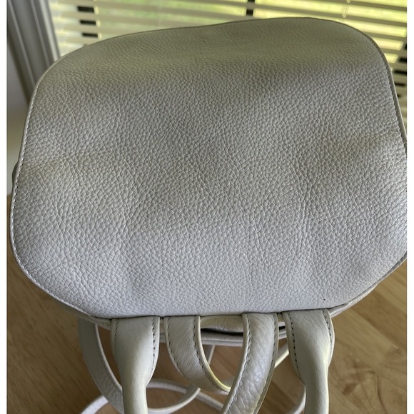VERA BRADLEY AMY WHITE AND Rose‎ Gold SHIMMER FRINGE BACKPACK LEATHER Drawstring main image 13